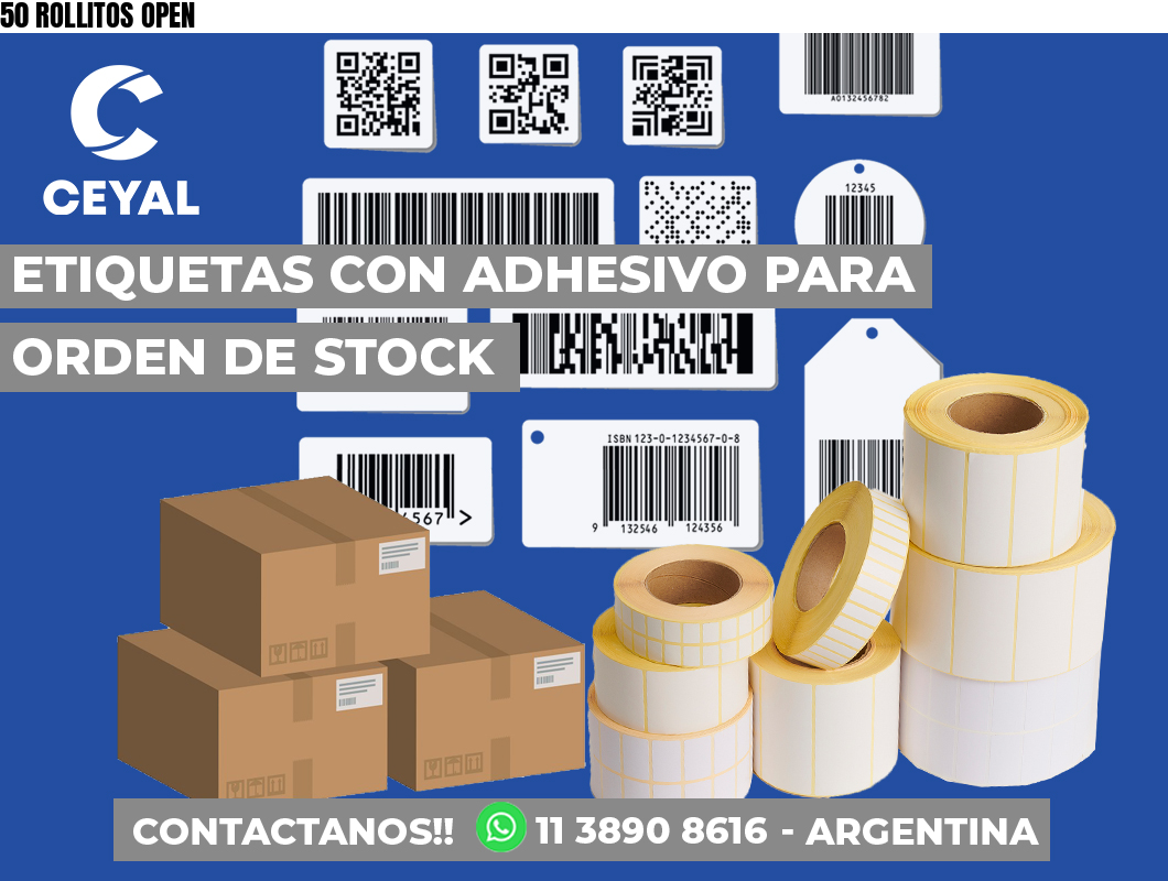 50 ROLLITOS OPEN