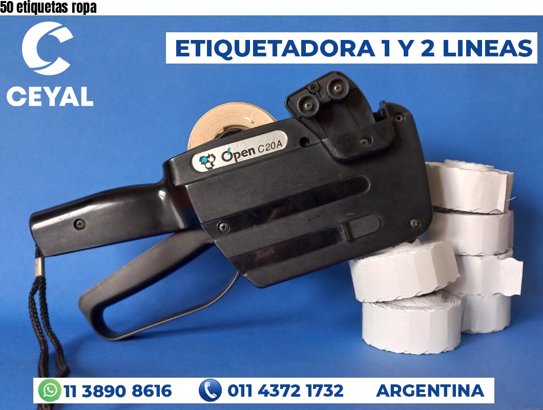 50 etiquetas ropa