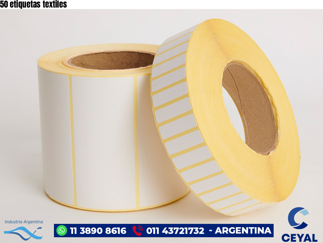 50 etiquetas textiles