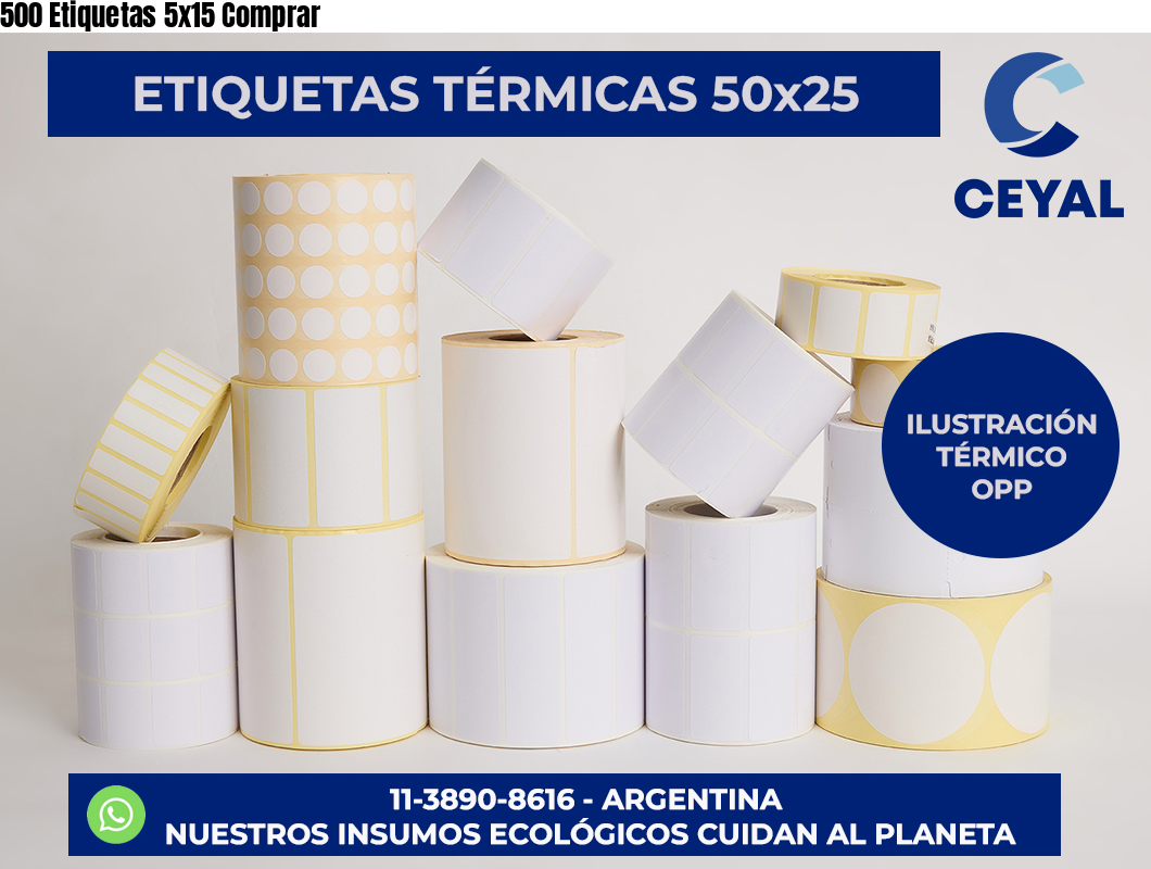 500 Etiquetas 5×15 Comprar