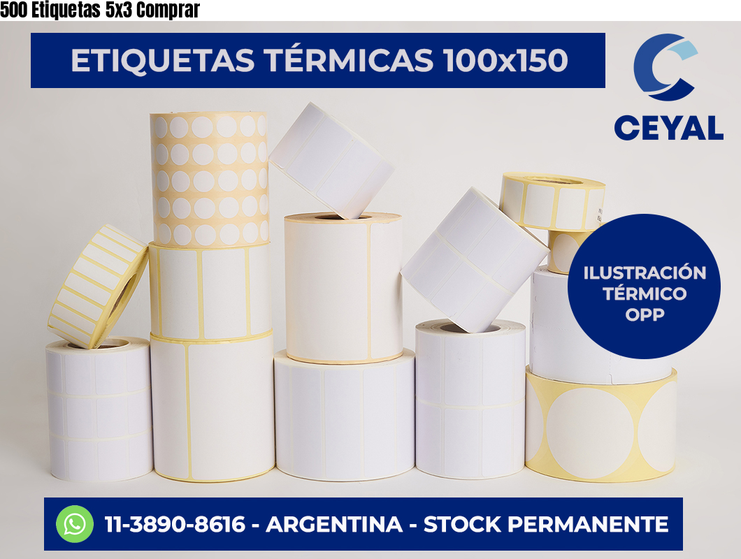 500 Etiquetas 5×3 Comprar