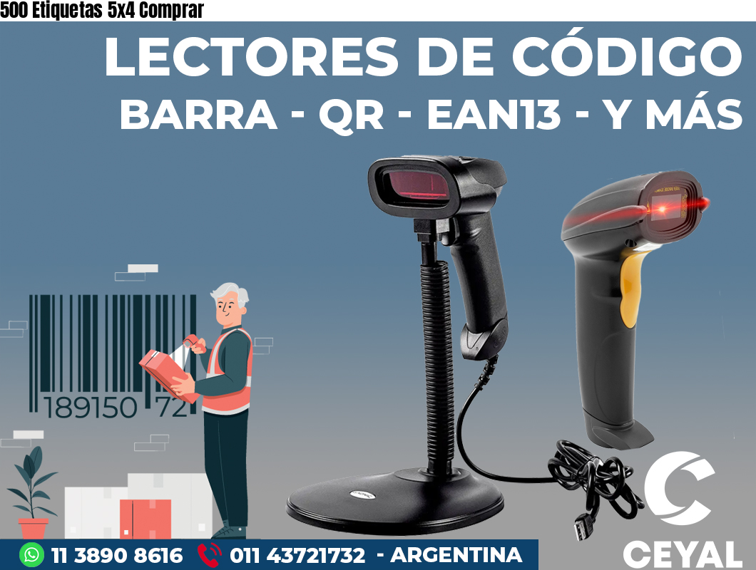 500 Etiquetas 5x4 Comprar