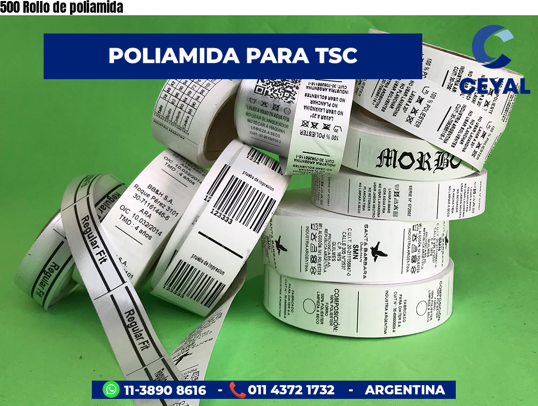 500 Rollo de poliamida