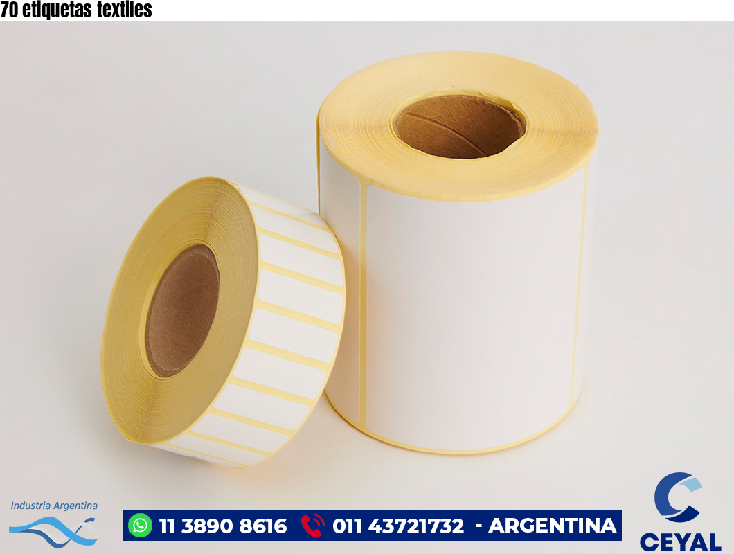 70 etiquetas textiles