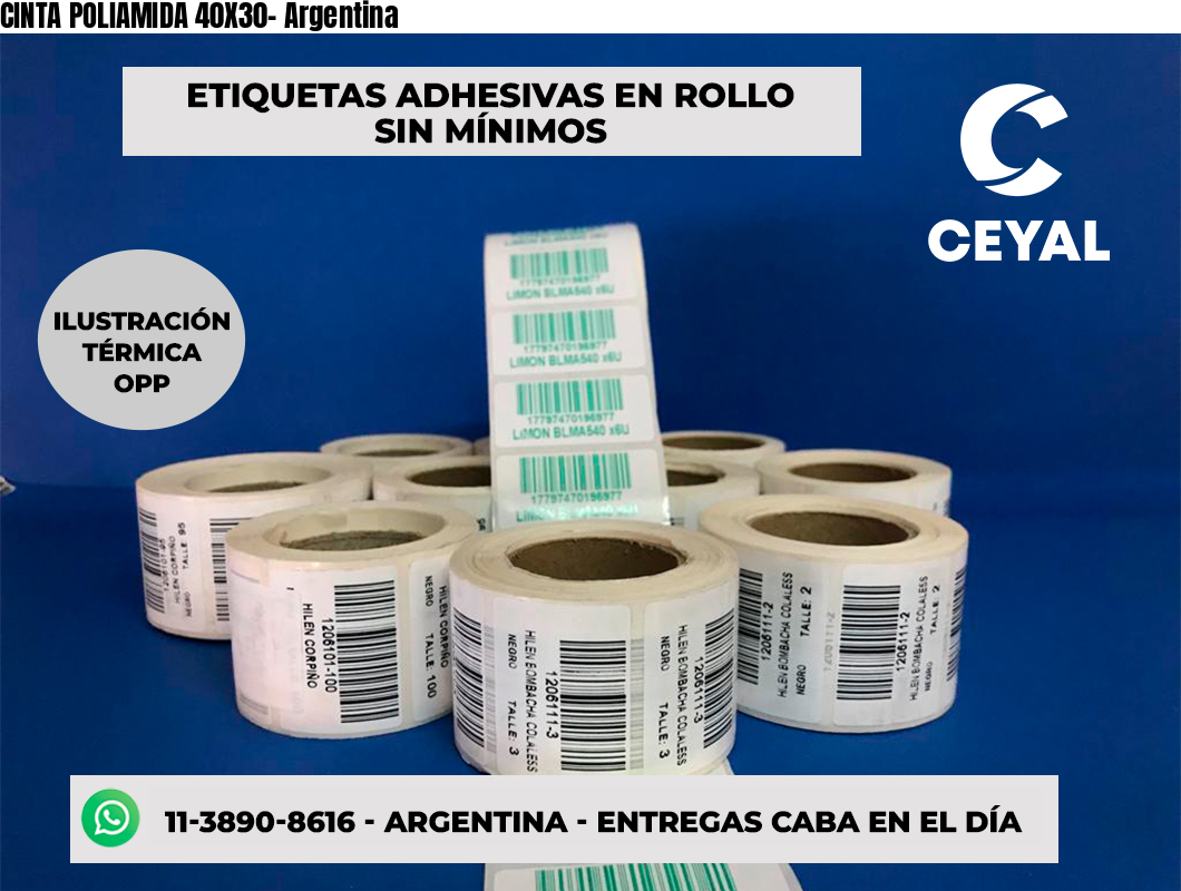 CINTA POLIAMIDA 40X30- Argentina