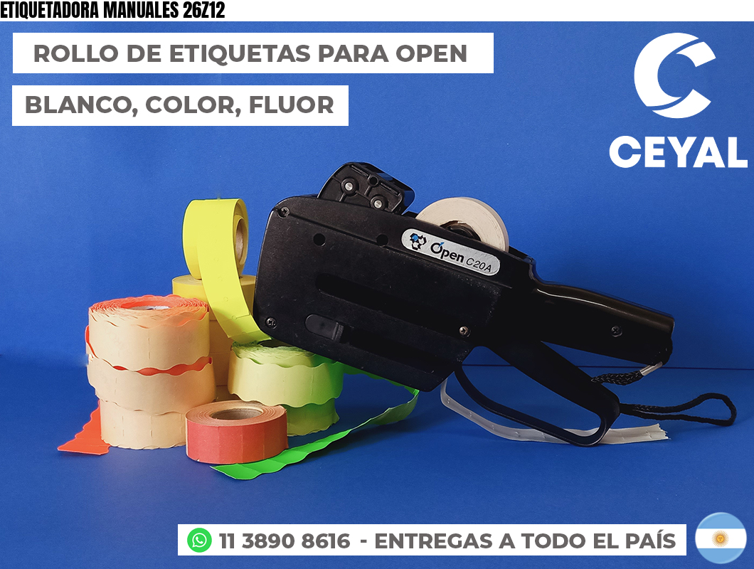 ETIQUETADORA MANUALES 26Z12