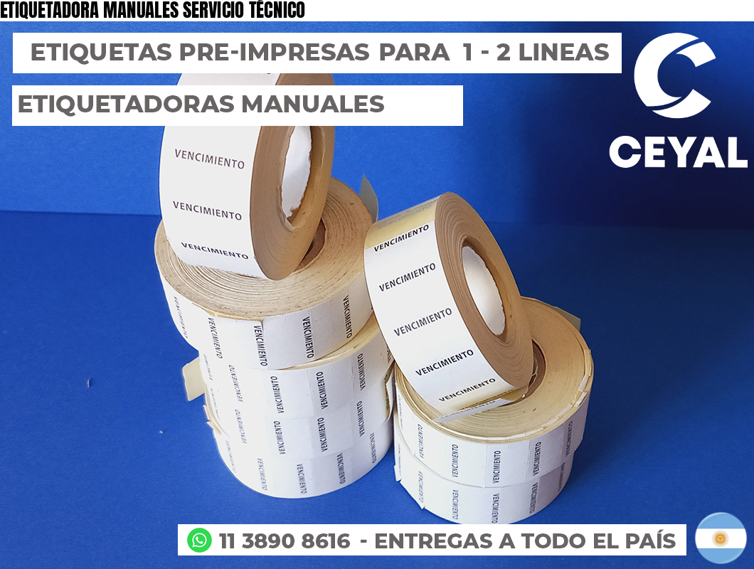 ETIQUETADORA MANUALES SERVICIO TÉCNICO
