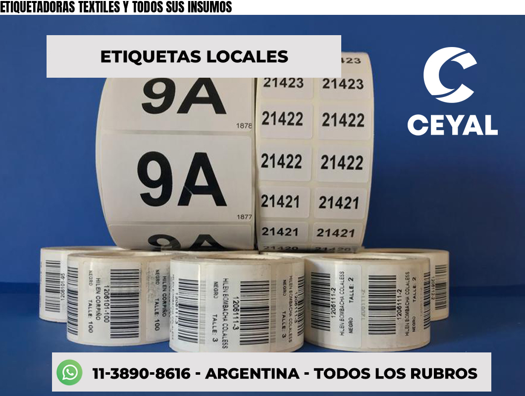 ETIQUETADORAS TEXTILES Y TODOS SUS INSUMOS