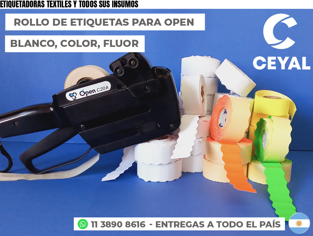 ETIQUETADORAS TEXTILES Y TODOS SUS INSUMOS