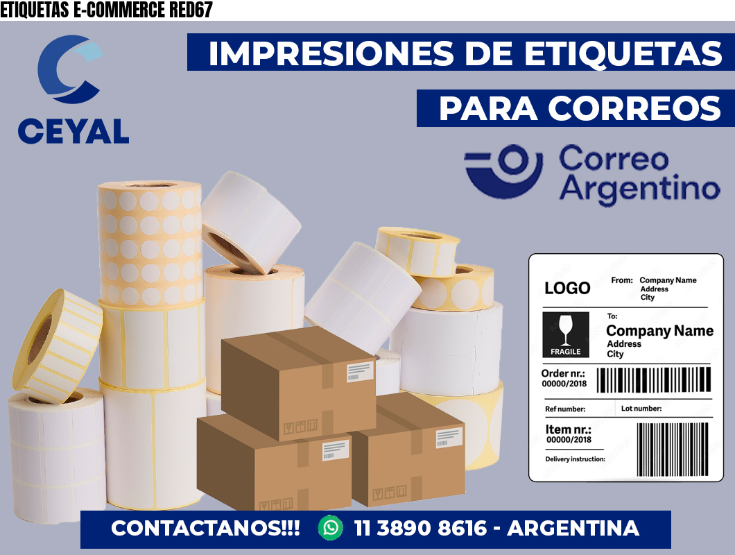 ETIQUETAS E-COMMERCE RED67