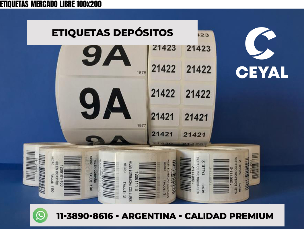 ETIQUETAS MERCADO LIBRE 100x200
