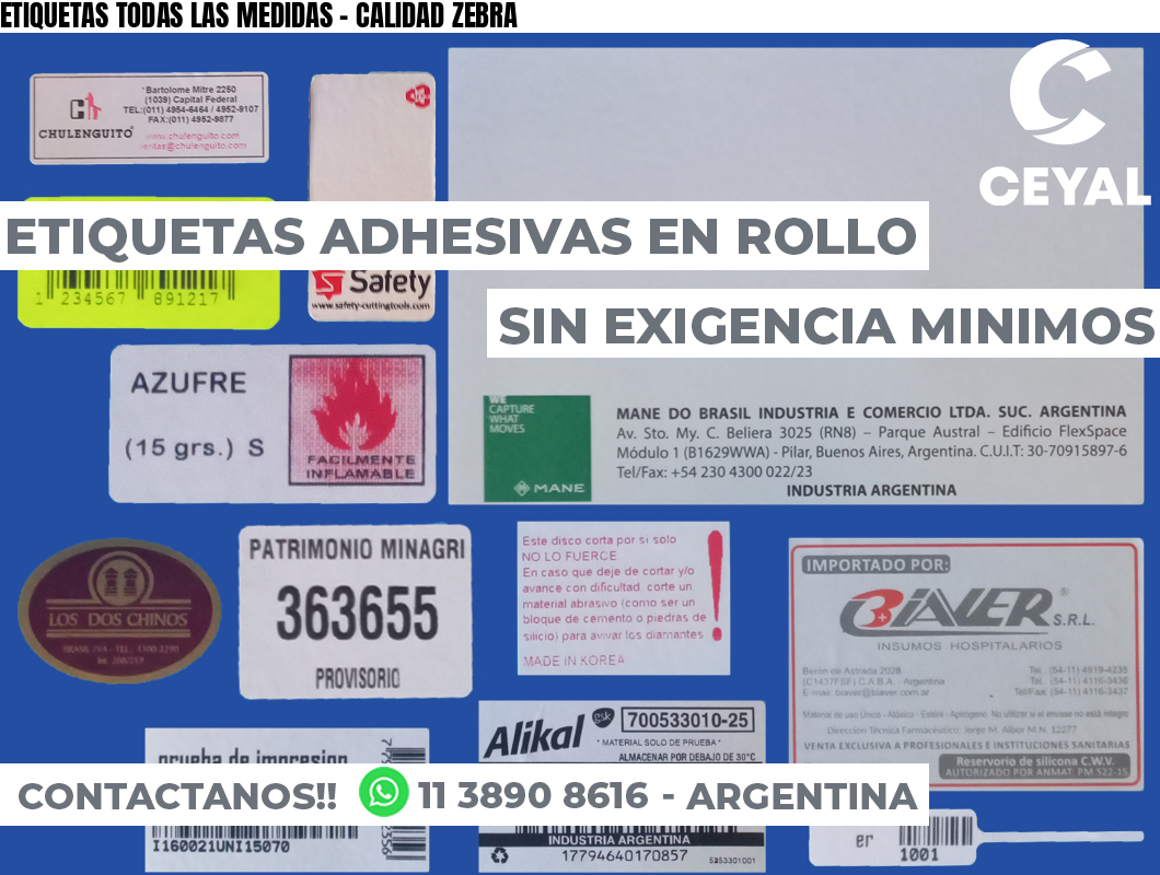 ETIQUETAS TODAS LAS MEDIDAS – CALIDAD ZEBRA