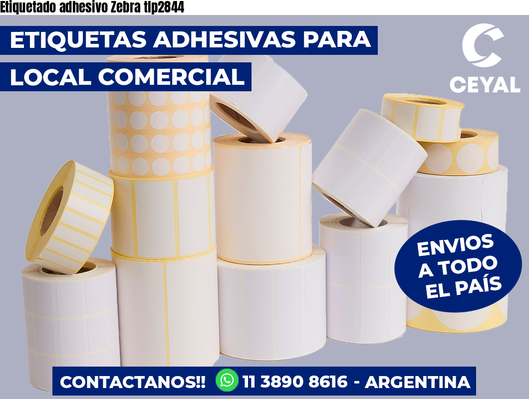 Etiquetado adhesivo Zebra tlp2844