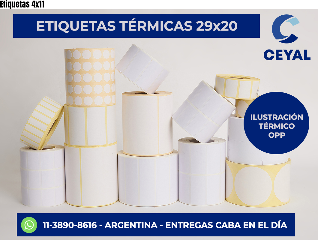 Etiquetas 4×11