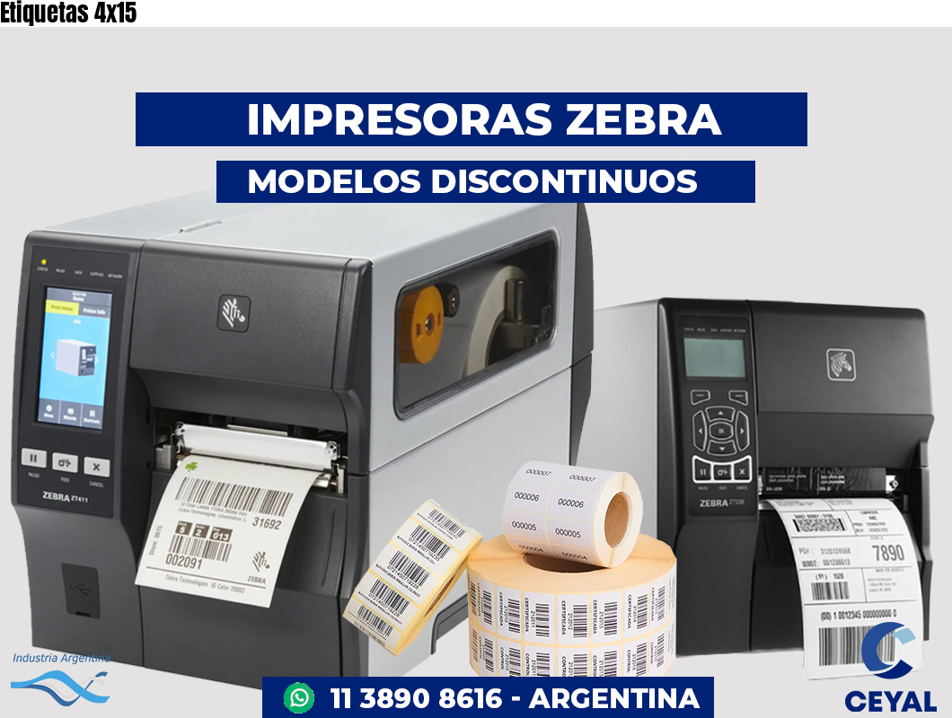 Etiquetas 4x15