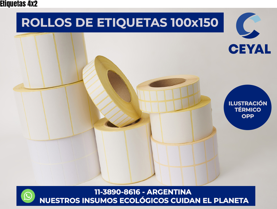 Etiquetas 4×2