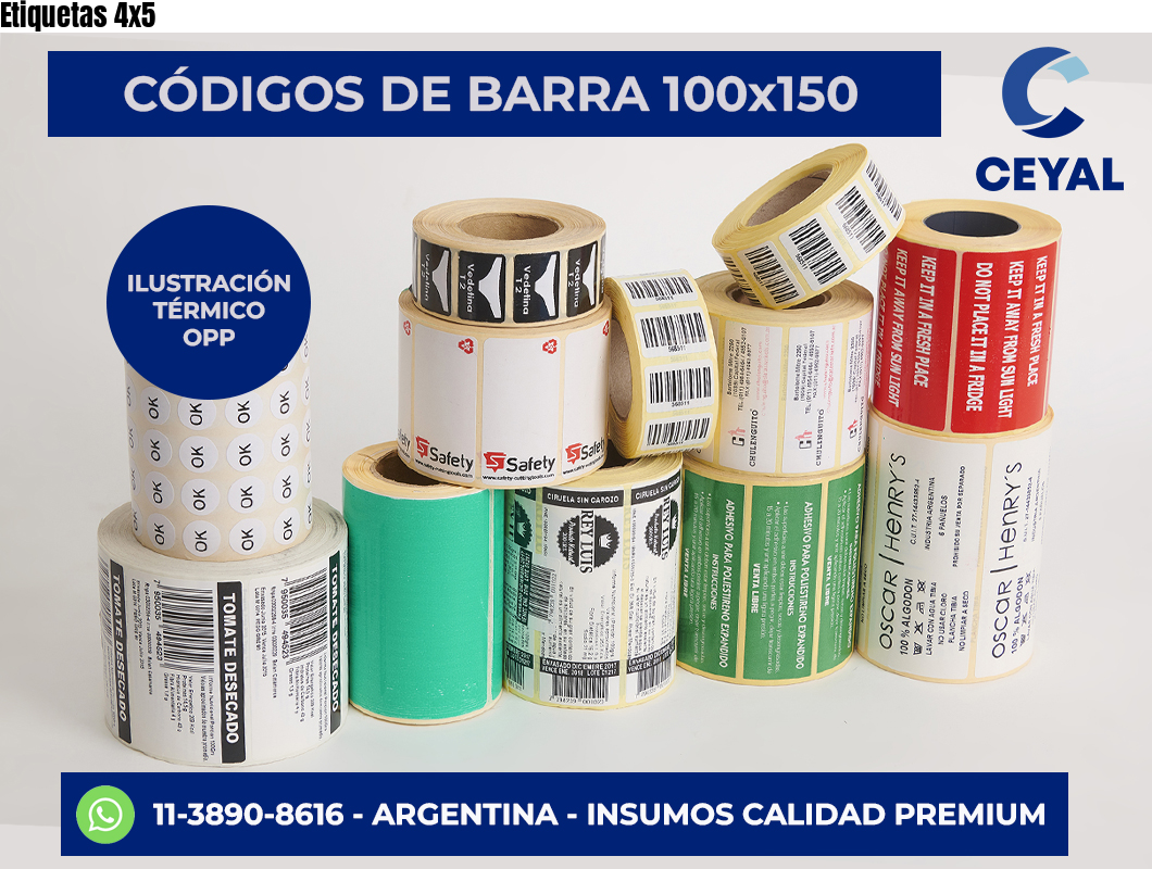 Etiquetas 4×5