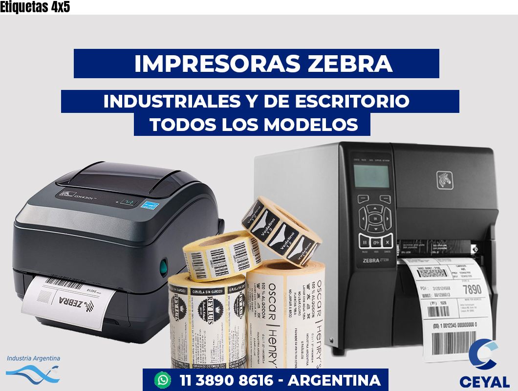 Etiquetas 4x5