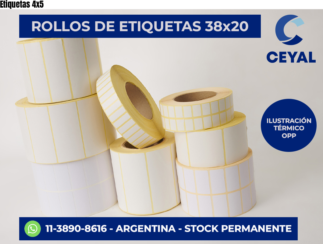 Etiquetas 4×5