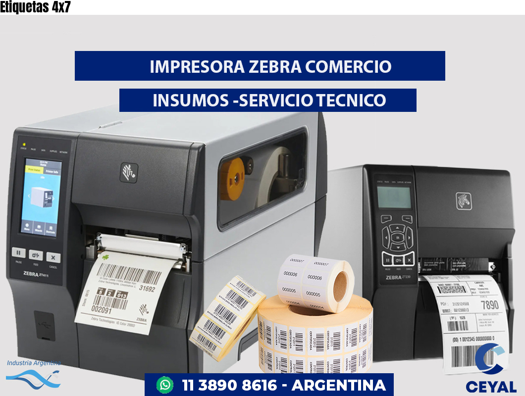 Etiquetas 4x7