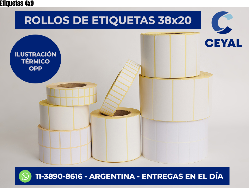 Etiquetas 4×9