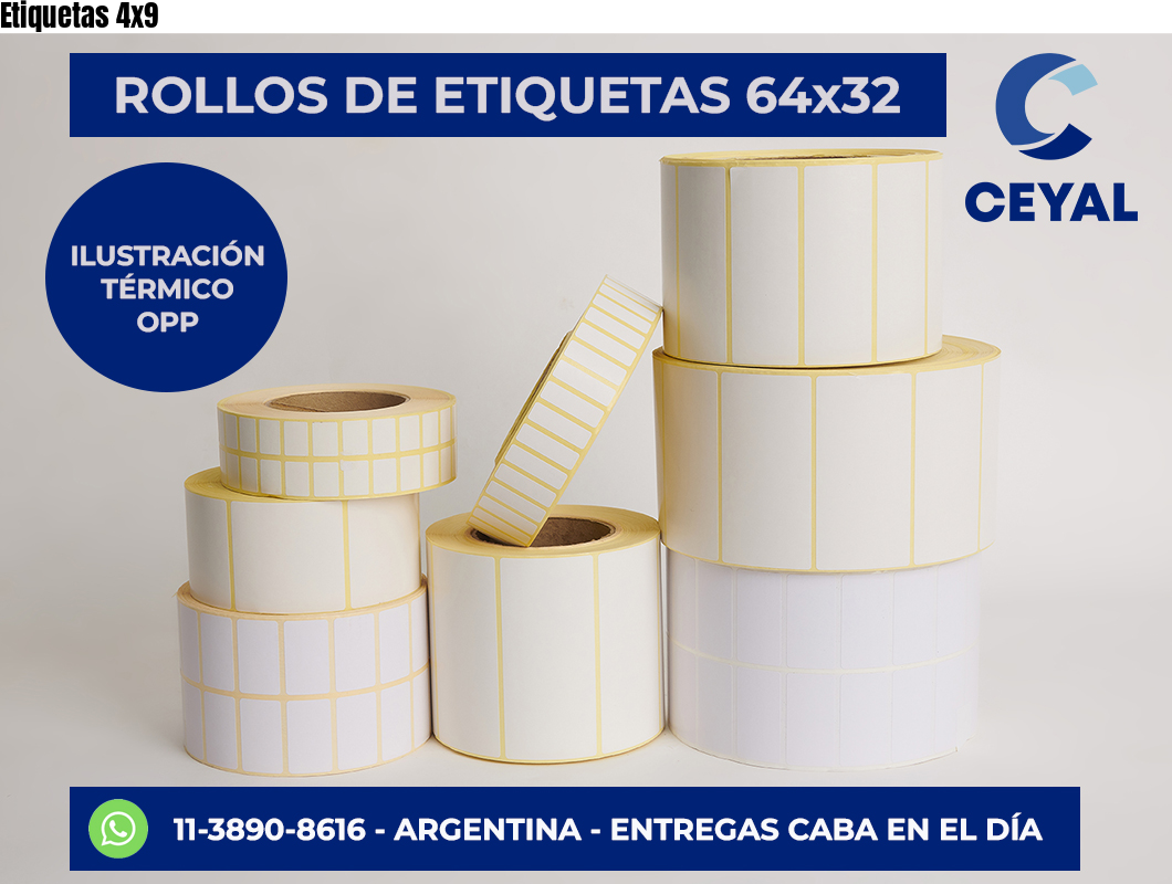 Etiquetas 4×9