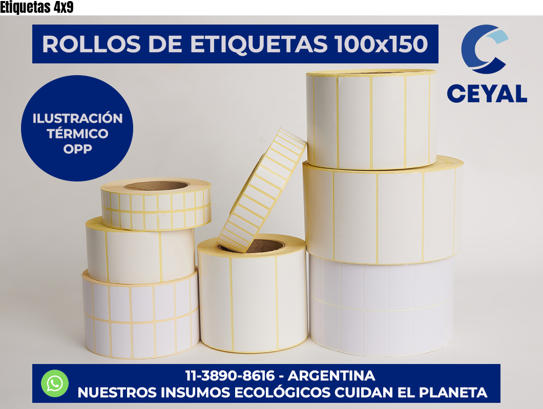 Etiquetas 4×9