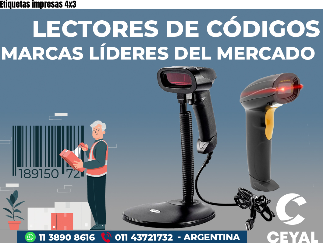 Etiquetas impresas 4x3