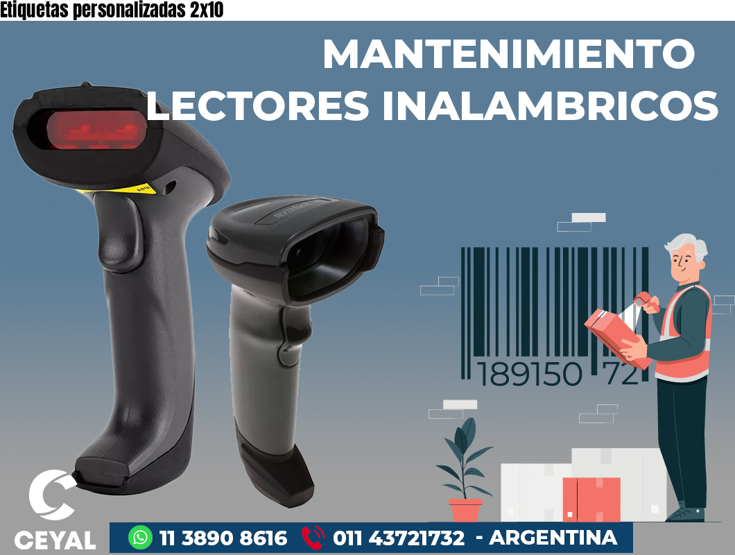 Etiquetas personalizadas 2x10