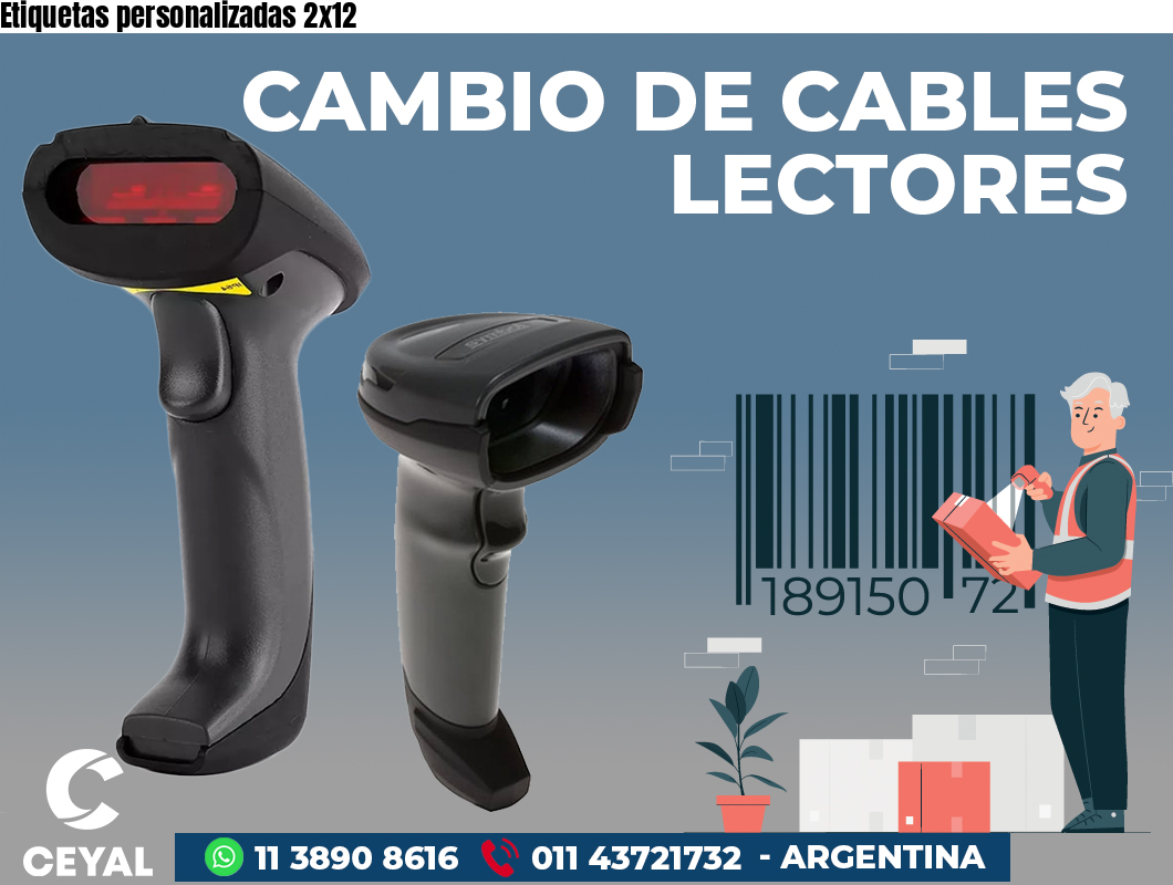 Etiquetas personalizadas 2x12