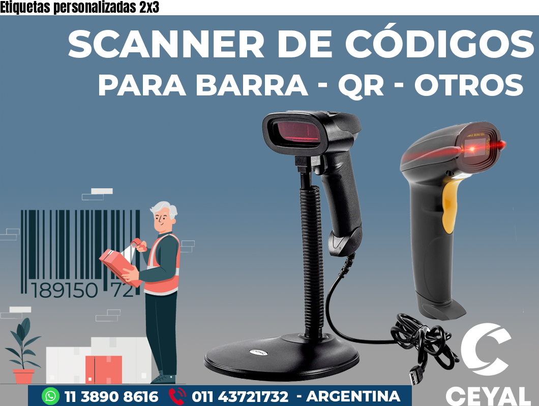 Etiquetas personalizadas 2x3