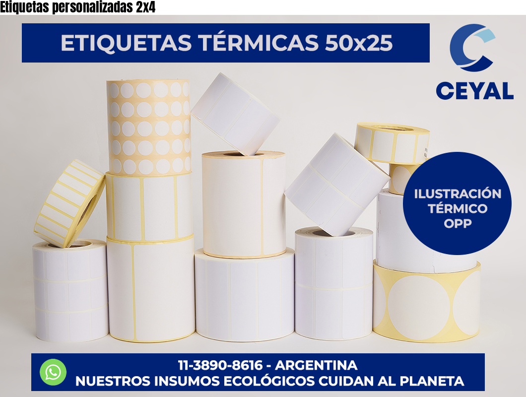 Etiquetas personalizadas 2×4