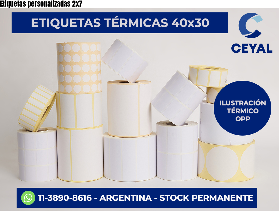 Etiquetas personalizadas 2×7