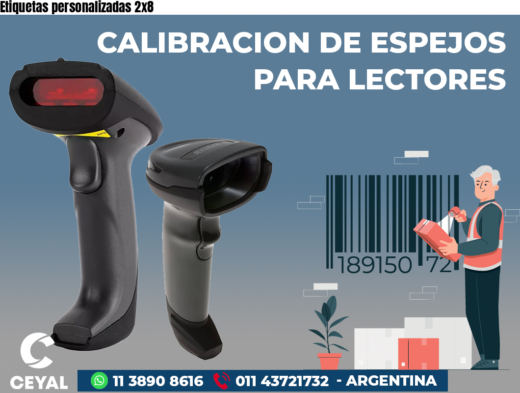 Etiquetas personalizadas 2x8