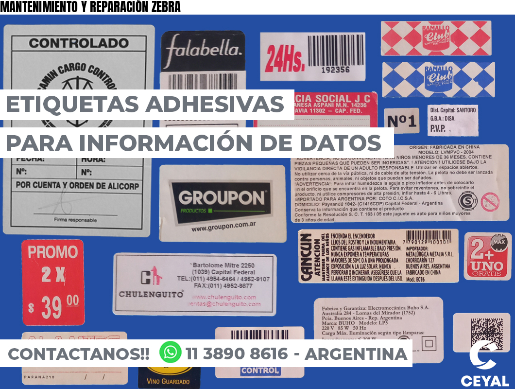 MANTENIMIENTO Y REPARACIÓN ZEBRA