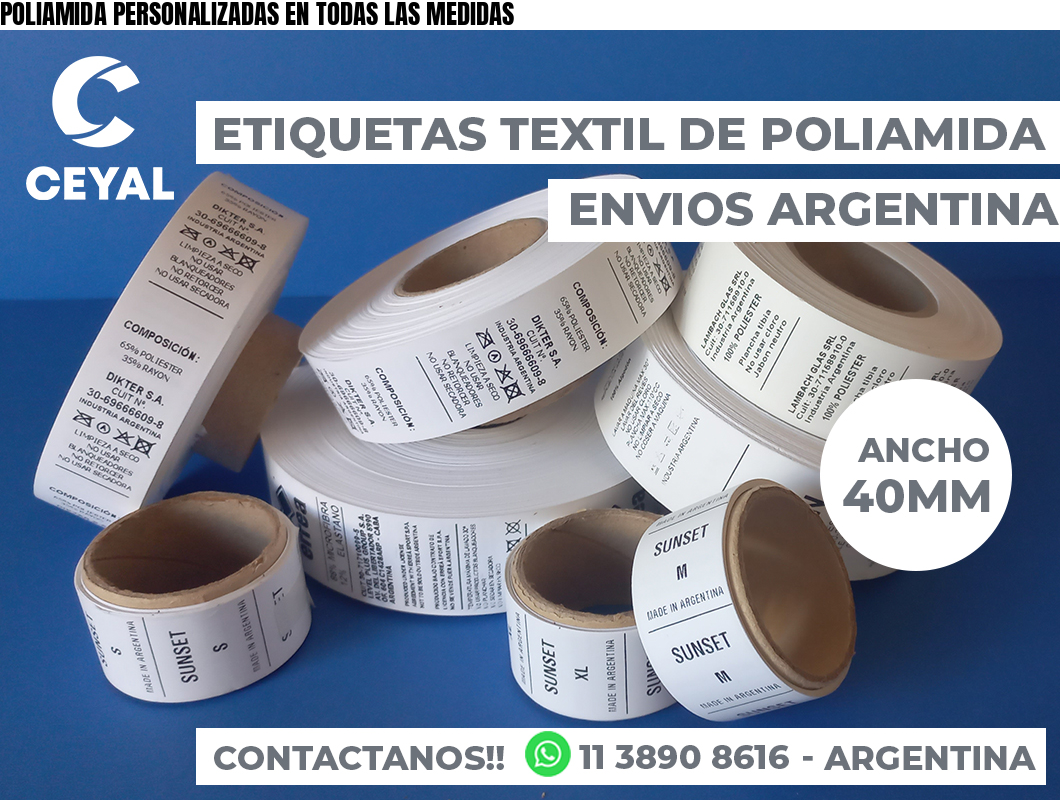 POLIAMIDA PERSONALIZADAS EN TODAS LAS MEDIDAS