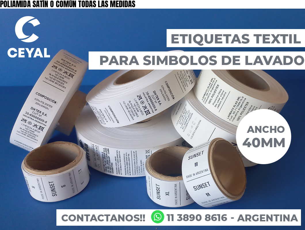 POLIAMIDA SATÍN O COMÚN TODAS LAS MEDIDAS