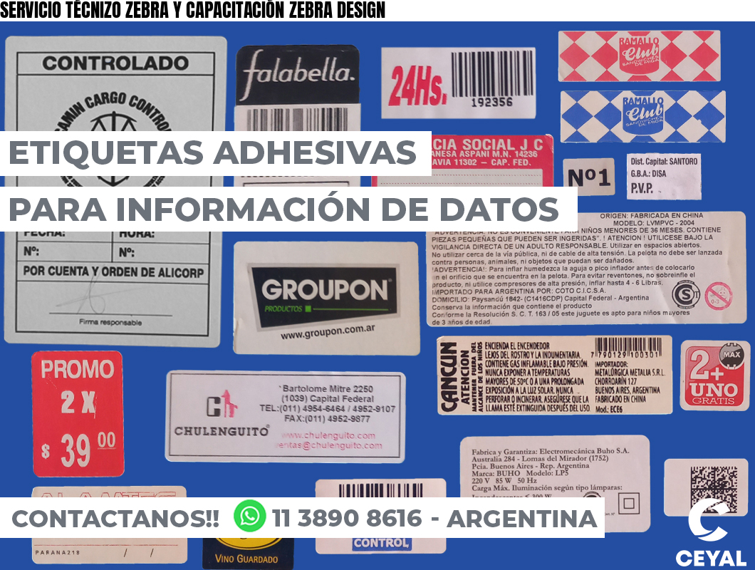 SERVICIO TÉCNIZO ZEBRA Y CAPACITACIÓN ZEBRA DESIGN