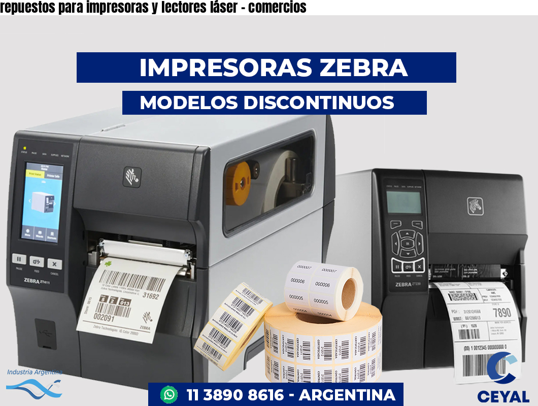 repuestos para impresoras y lectores láser - comercios