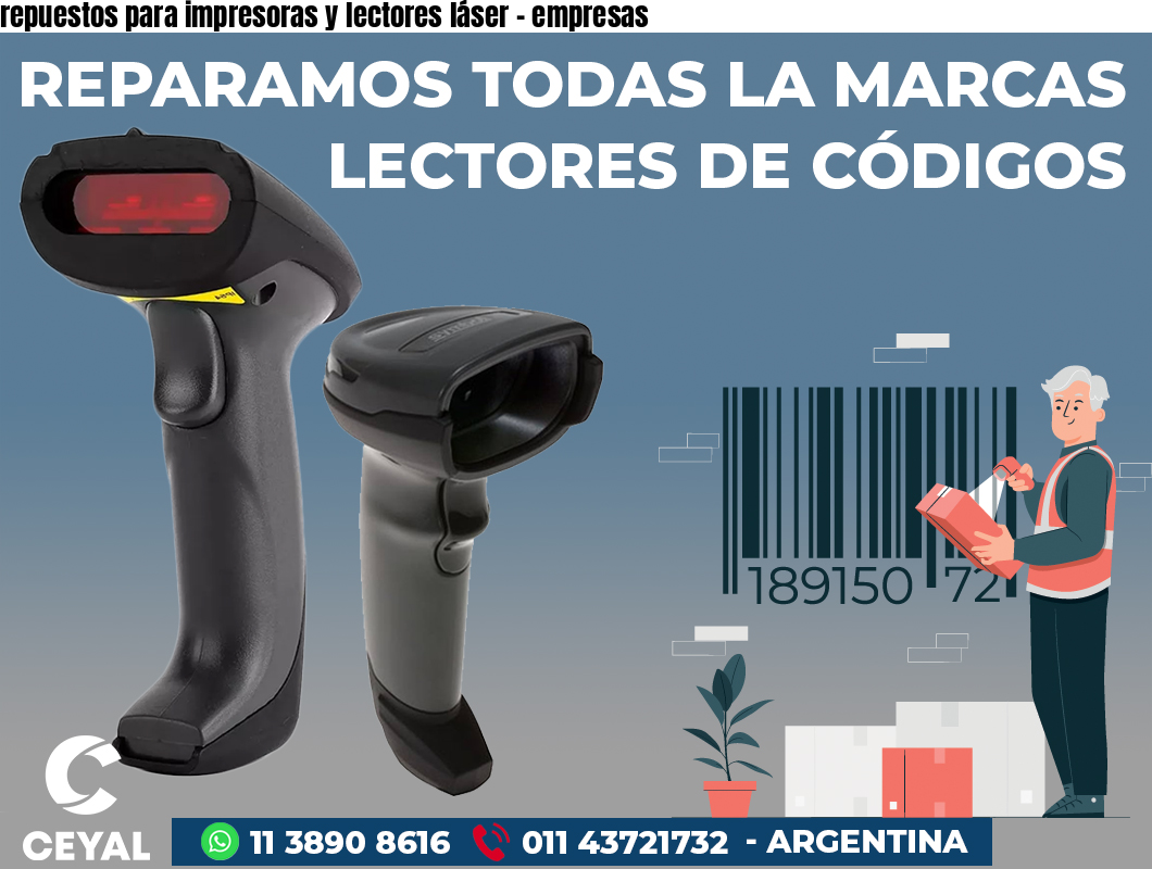 repuestos para impresoras y lectores láser - empresas