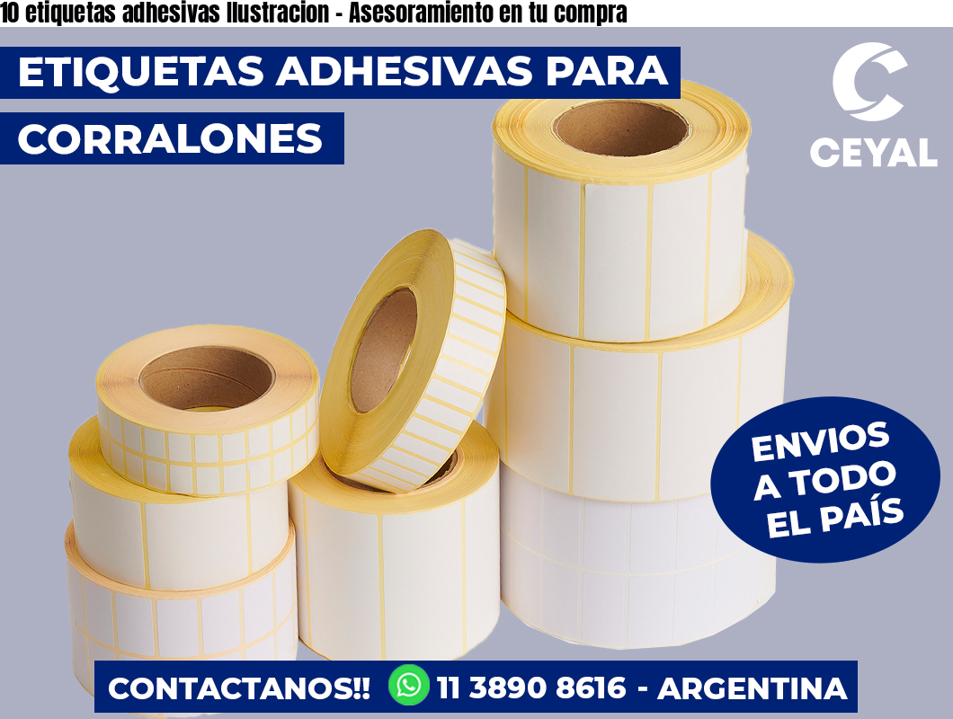 10 etiquetas adhesivas Ilustracion – Asesoramiento en tu compra