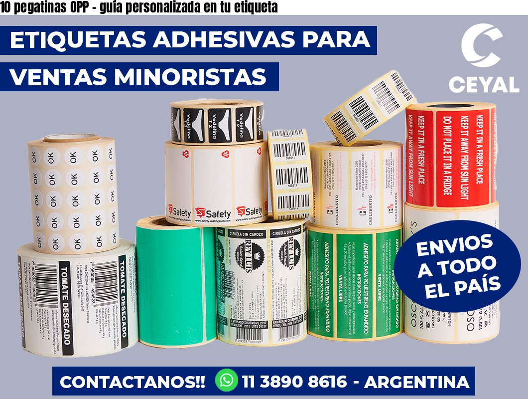10 pegatinas OPP – guía personalizada en tu etiqueta