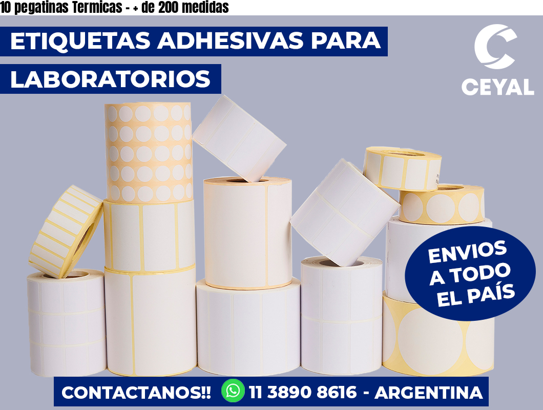 10 pegatinas Termicas – + de 200 medidas