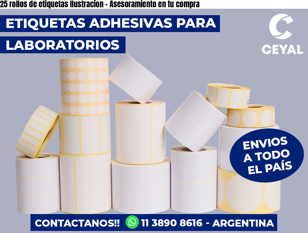 25 rollos de etiquetas Ilustracion – Asesoramiento en tu compra