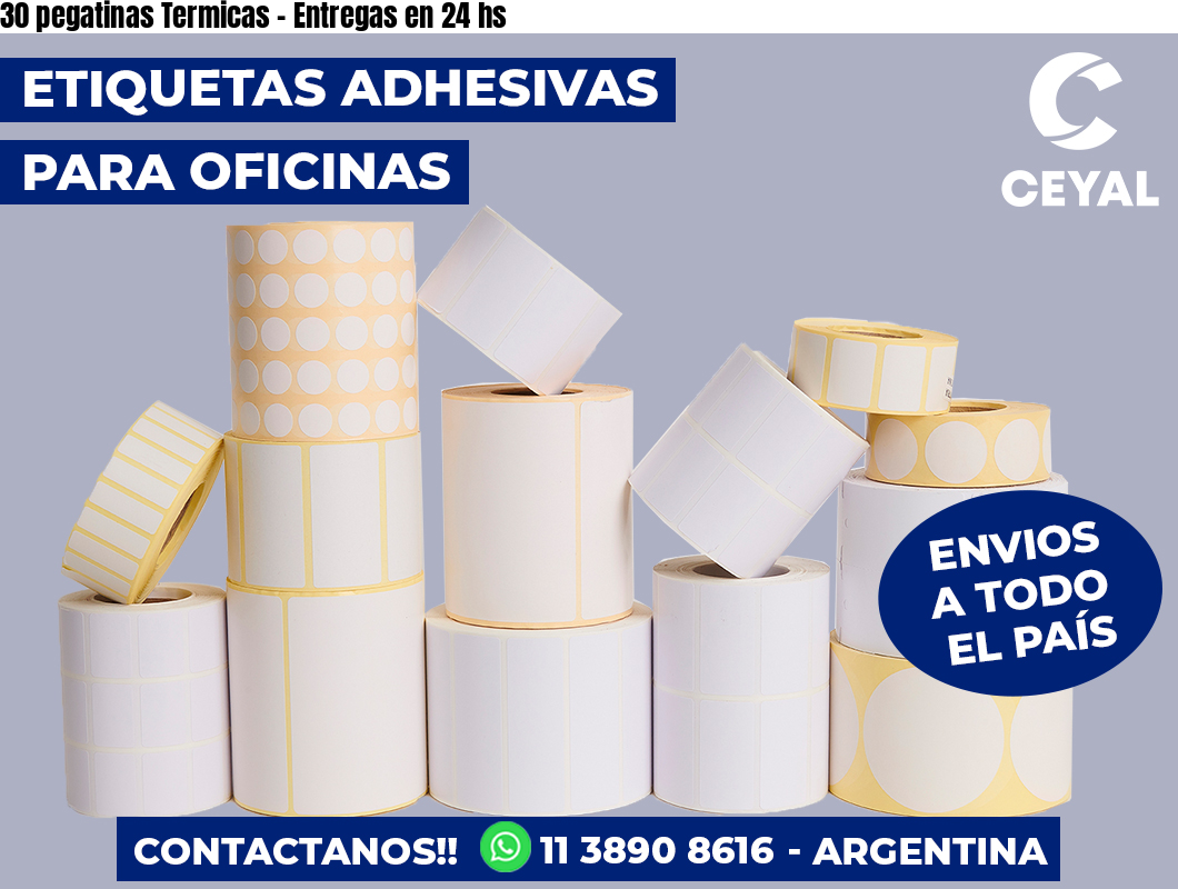 30 pegatinas Termicas – Entregas en 24 hs