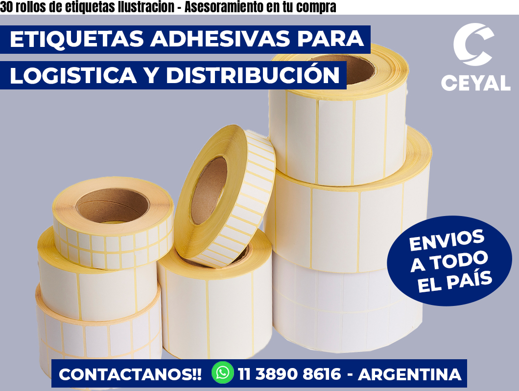 30 rollos de etiquetas Ilustracion – Asesoramiento en tu compra