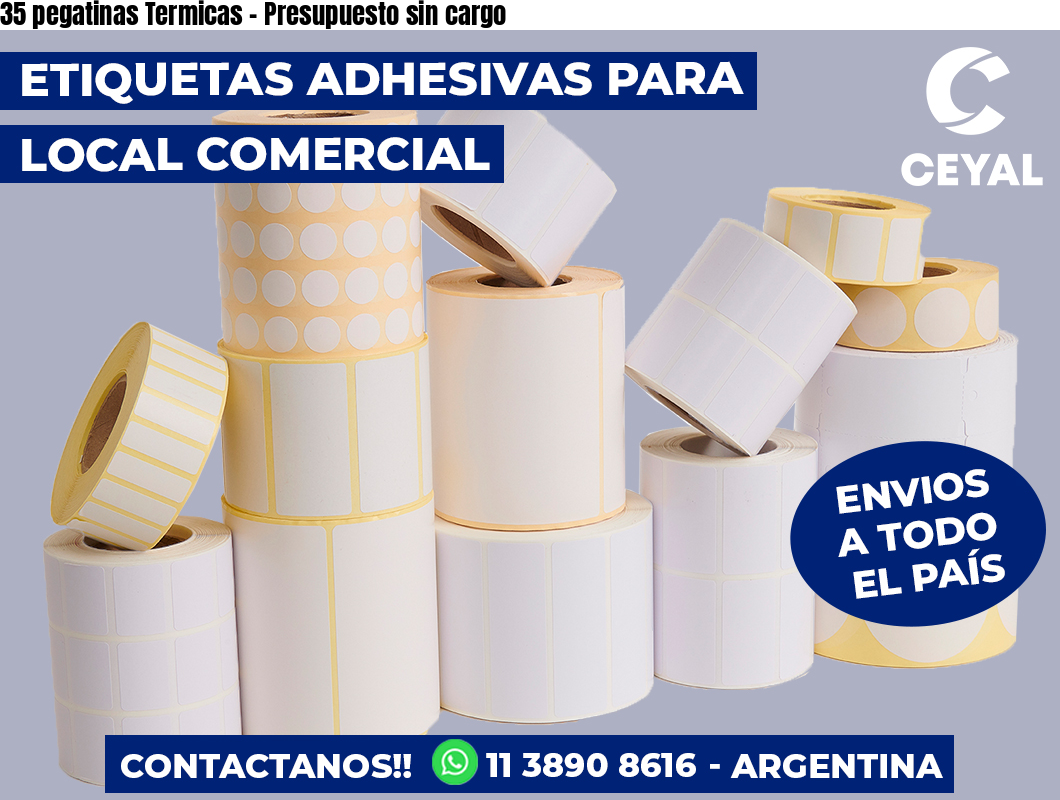 35 pegatinas Termicas – Presupuesto sin cargo