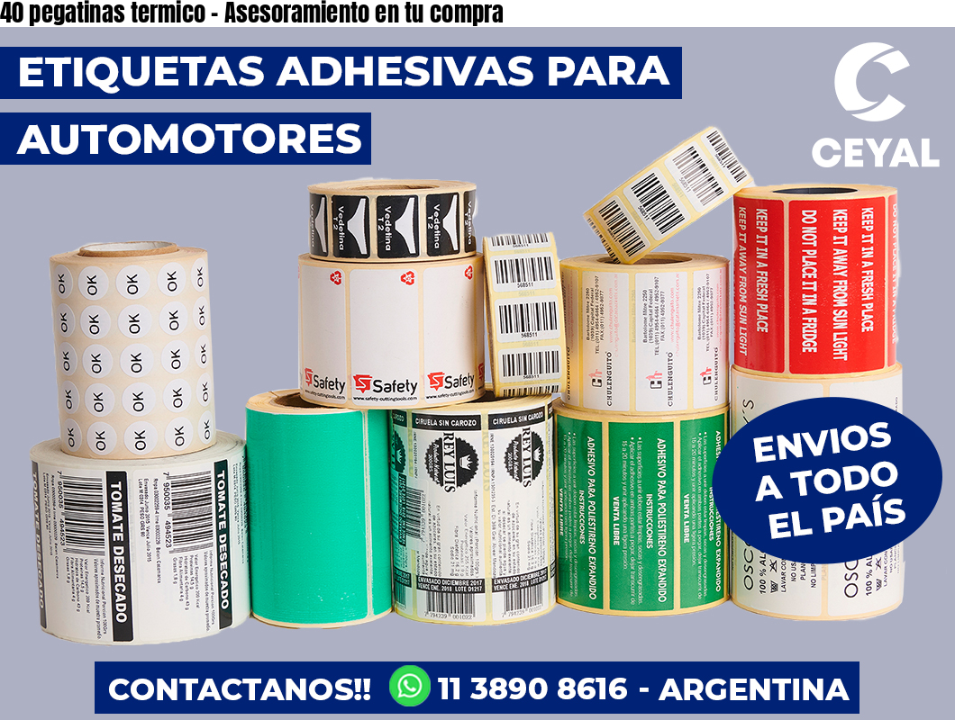 40 pegatinas termico - Asesoramiento en tu compra