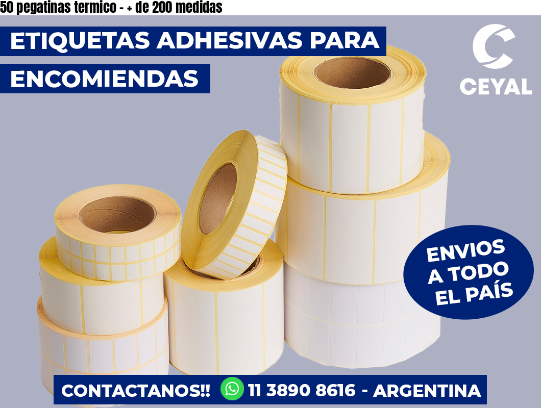 50 pegatinas termico – + de 200 medidas