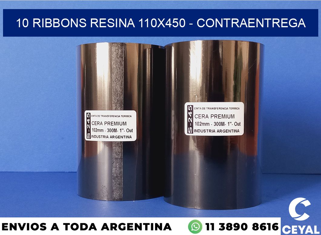 10 Ribbons resina 110×450 – contraentrega